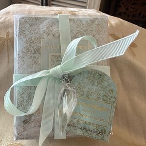 White Tea & Bamboo Set of 12 High Fragrance Drawer / Closet / Suitcase Sachets.